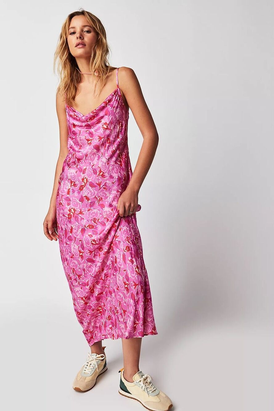 New Spell Village Strappy Maxi Dress - Sunrise Size S